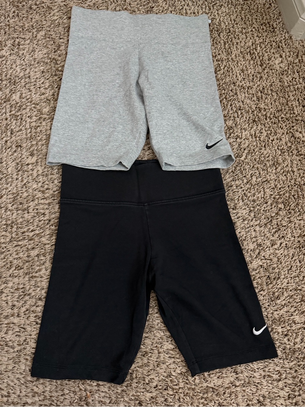 Nike Women's Bike Shorts — Gray & Black Set